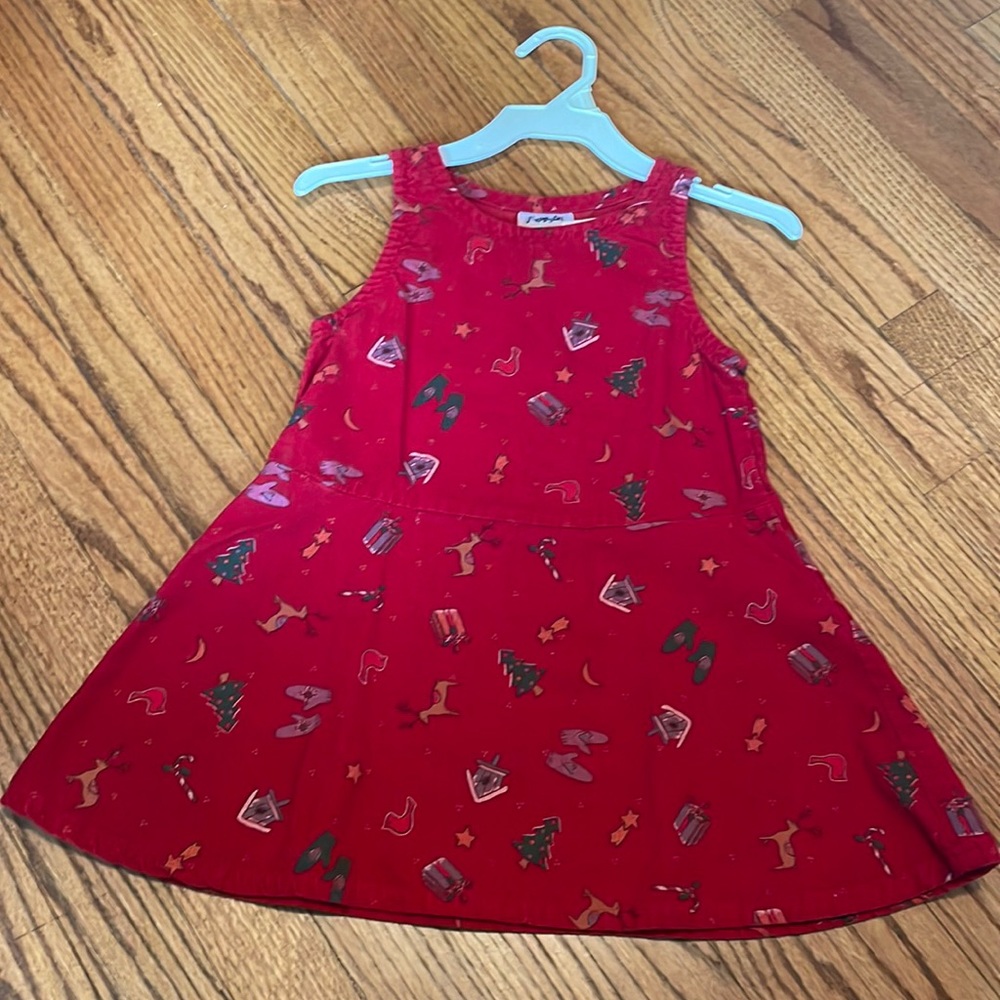 Flapdoodles corduroy Christmas dress